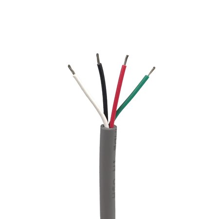 REMINGTON INDUSTRIES 22 AWG 4 Conductor CMG Communication Cable, 300V, Unshielded, 50 ft Length CMG2204-50